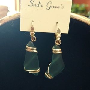 Seaglass earrings